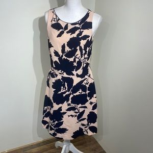The Limited Pink Floral Sleeveless A-Line Dress